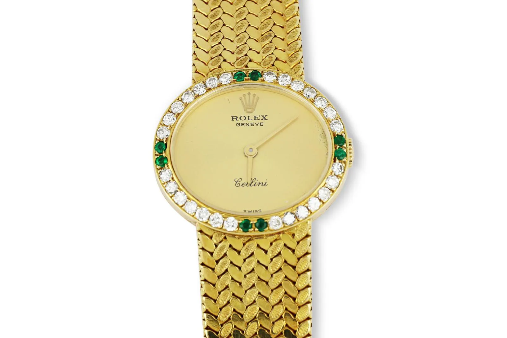 Rolex Cellini 4081/8 26mm Yellow gold and Diamond Golden