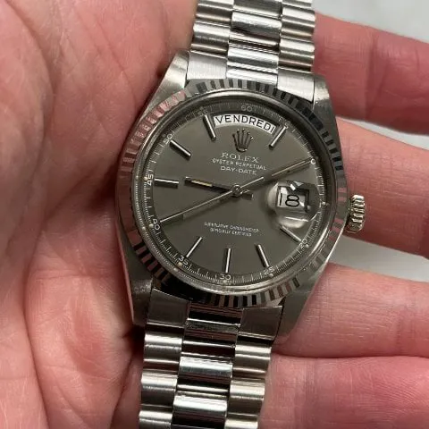 Rolex Day-Date 36 1803 36mm White gold Grey