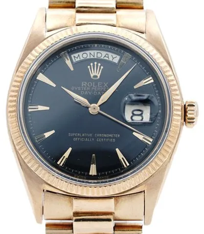 Rolex Day-Date 36 1803 35.5mm Yellow gold Black