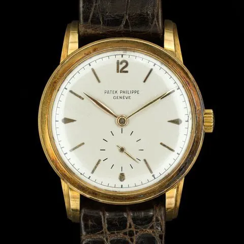 Patek Philippe Calatrava 2452 35mm Yellow gold Silver