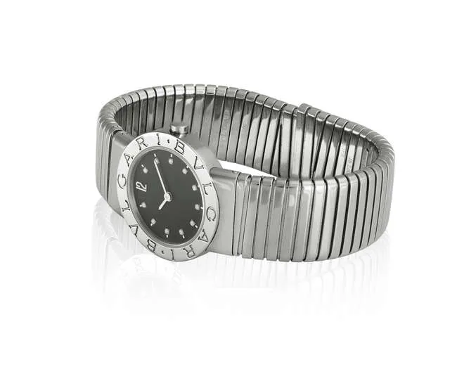 Bulgari Tubogas 34mm Stainless steel Black