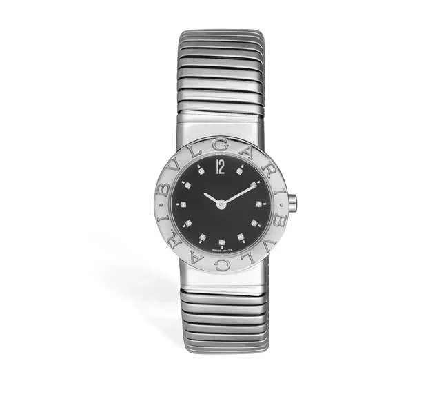 Bulgari Tubogas 34mm Stainless steel Black 4