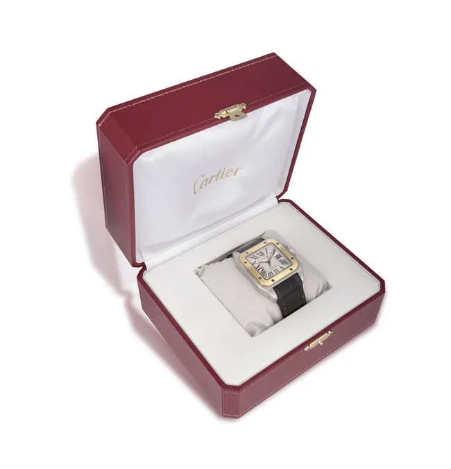 Cartier Santos 2656 38mm Yellow gold and Stainless steel Silver 1