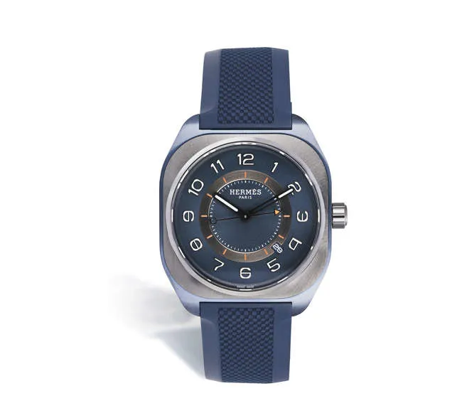 Hermès H08 39mm Titanium Blue