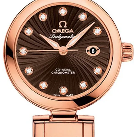 Omega De Ville 425.60.34.20.63.001 34mm Rose gold Brown