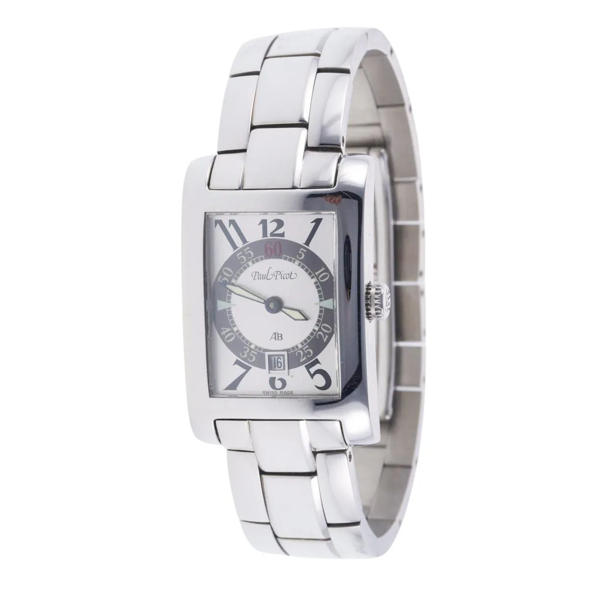 Paul Picot 4077 22mm Stainless steel Silver