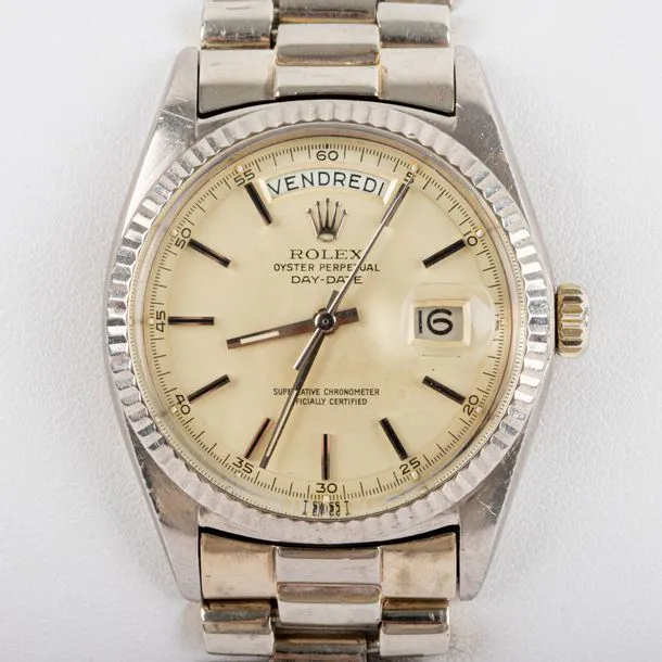 Rolex Day-Date 36 1803 35mm White gold Cream