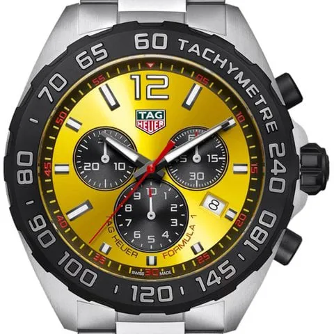 TAG Heuer Formula 1 Quartz 43mm Stainless steel Yellow