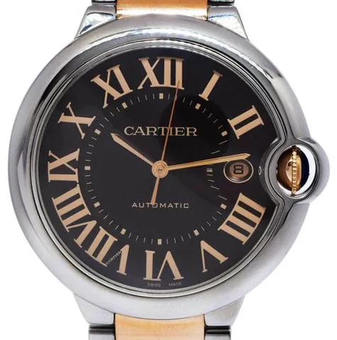 Cartier Ballon Bleu 42mm 3001 42mm Stainless steel Brown