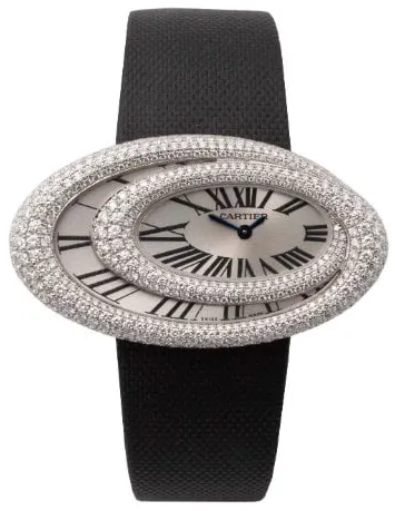 Cartier Baignoire 3213 46mm White gold White