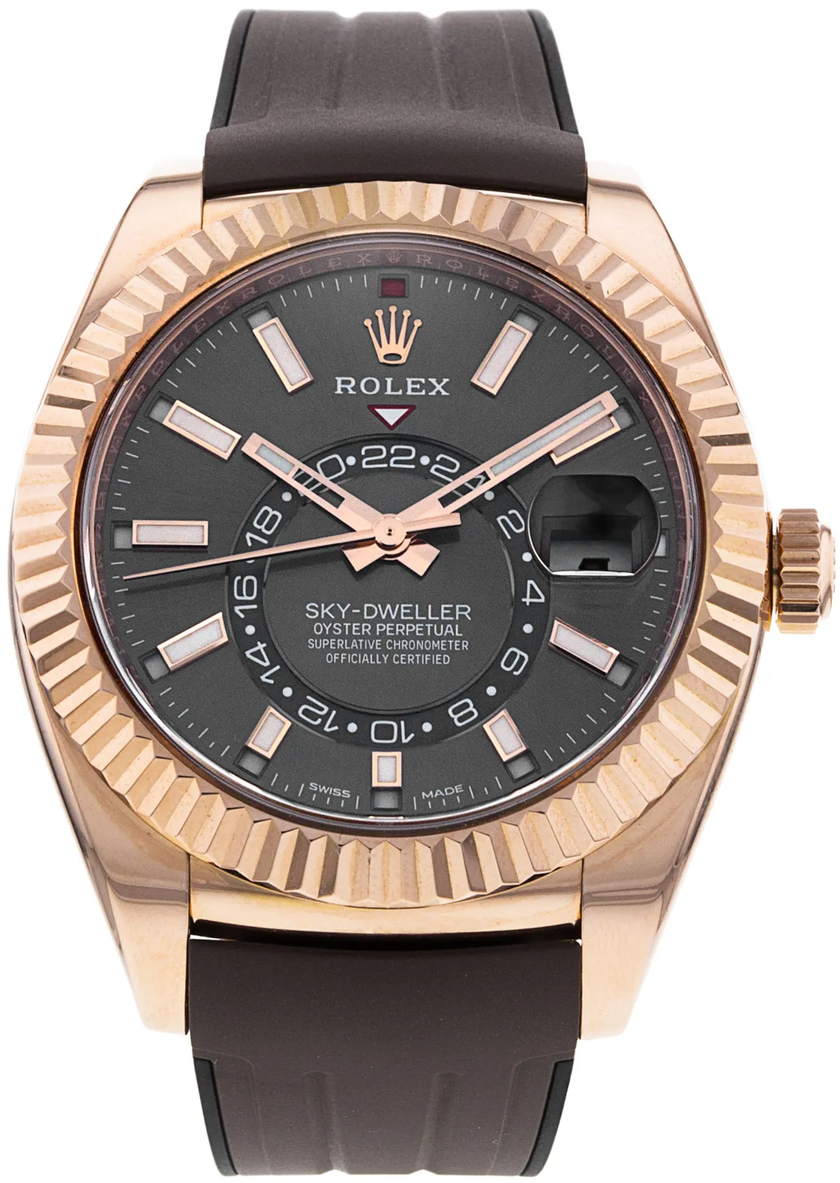 Rolex Sky-Dweller 326135 42mm Rose gold •