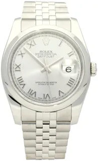 Rolex Datejust 36 116200 Stainless steel Silver Roman Numeral