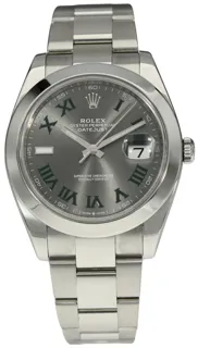 Rolex Datejust 41 126300 Stainless steel Slate Roman Numeral