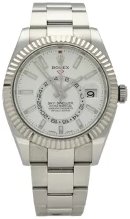 Rolex Sky-Dweller 326934 White gold and Stainless steel White Baton