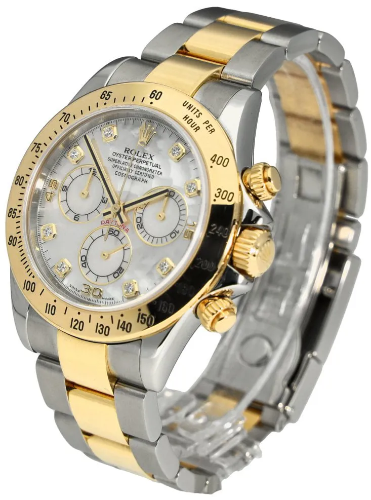 Rolex Daytona 116523 40mm Yellow gold and Stainless steel Diamond 4