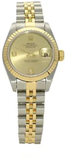 Rolex Lady-Datejust 69173 Yellow gold and Stainless steel Champagne