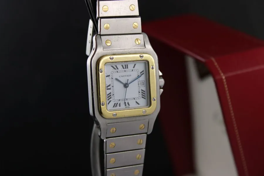 Cartier Santos 2961 29mm Yellow gold and stainless steel White 1