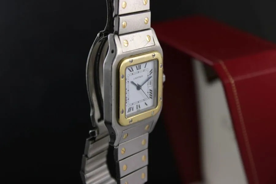 Cartier Santos 2961 29mm Yellow gold and stainless steel White 3