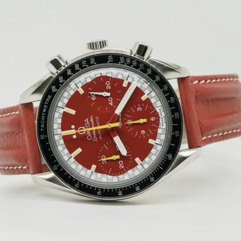 Omega Speedmaster Reduced 3810.61.41 39mm Stainless steel Red