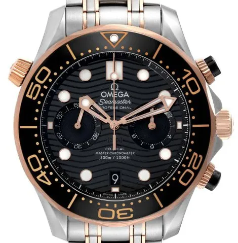 Omega Seamaster Diver 300M 210.20.44.51.01.001 44mm Yellow gold and Stainless steel Black