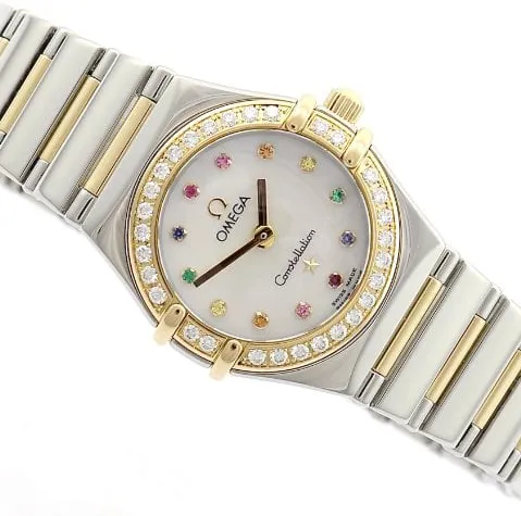 Omega Constellation Ladies 22mm Yellow gold and Stainless steel Mother-of-pearl