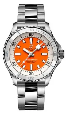 Breitling Superocean A17377211O1A1 36mm Stainless steel Orange