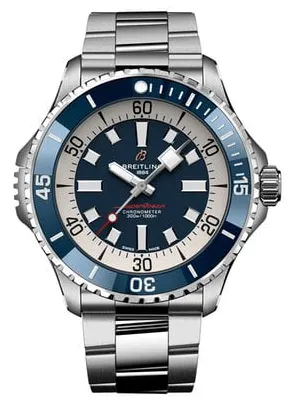 Breitling Superocean A17378E71C1A1 46mm Stainless steel Blue