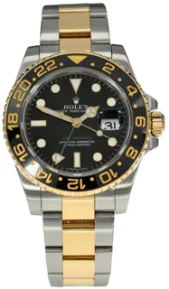 Rolex GMT-Master II 116713LN Yellow gold and Stainless steel Black