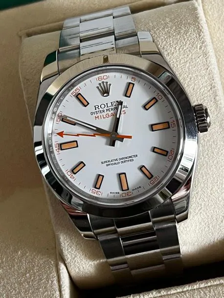 Rolex Milgauss 116400 40mm Stainless steel White