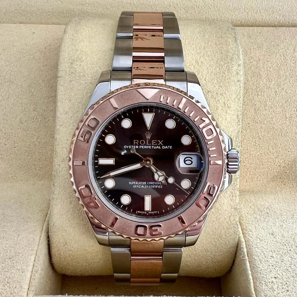 Rolex Yacht-Master 37 268621 37mm Rose gold and Stainless steel Black