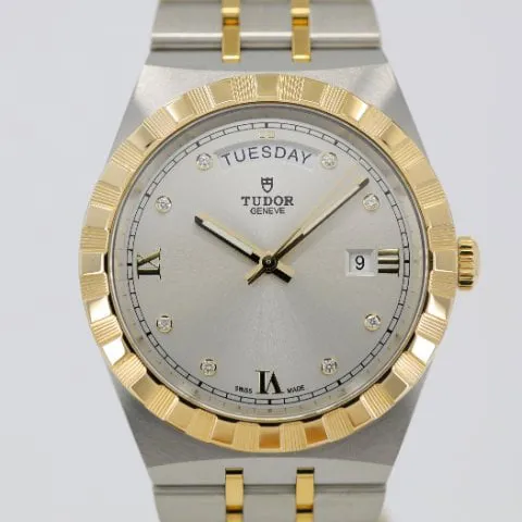 Tudor Royal M28603-0002 41mm Yellow gold and Stainless steel Silver