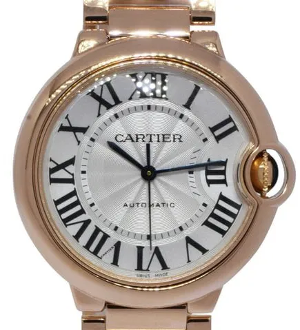 Cartier Ballon Bleu W69004Z2 36mm Rose gold Silver