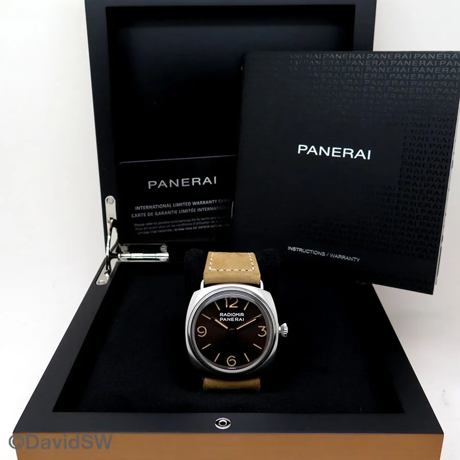 Panerai Radiomir PAM 2020 45mm Stainless steel Brown 1