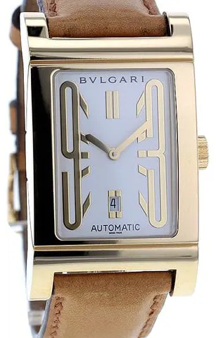 Bulgari Rettangolo RT 45 G 26mm Yellow gold White