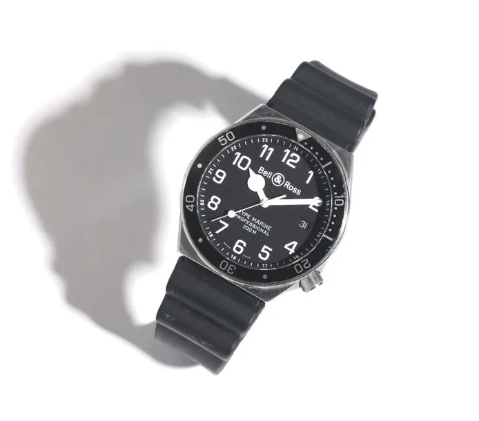 Bell & Ross Marine 39mm Stainless steel Black