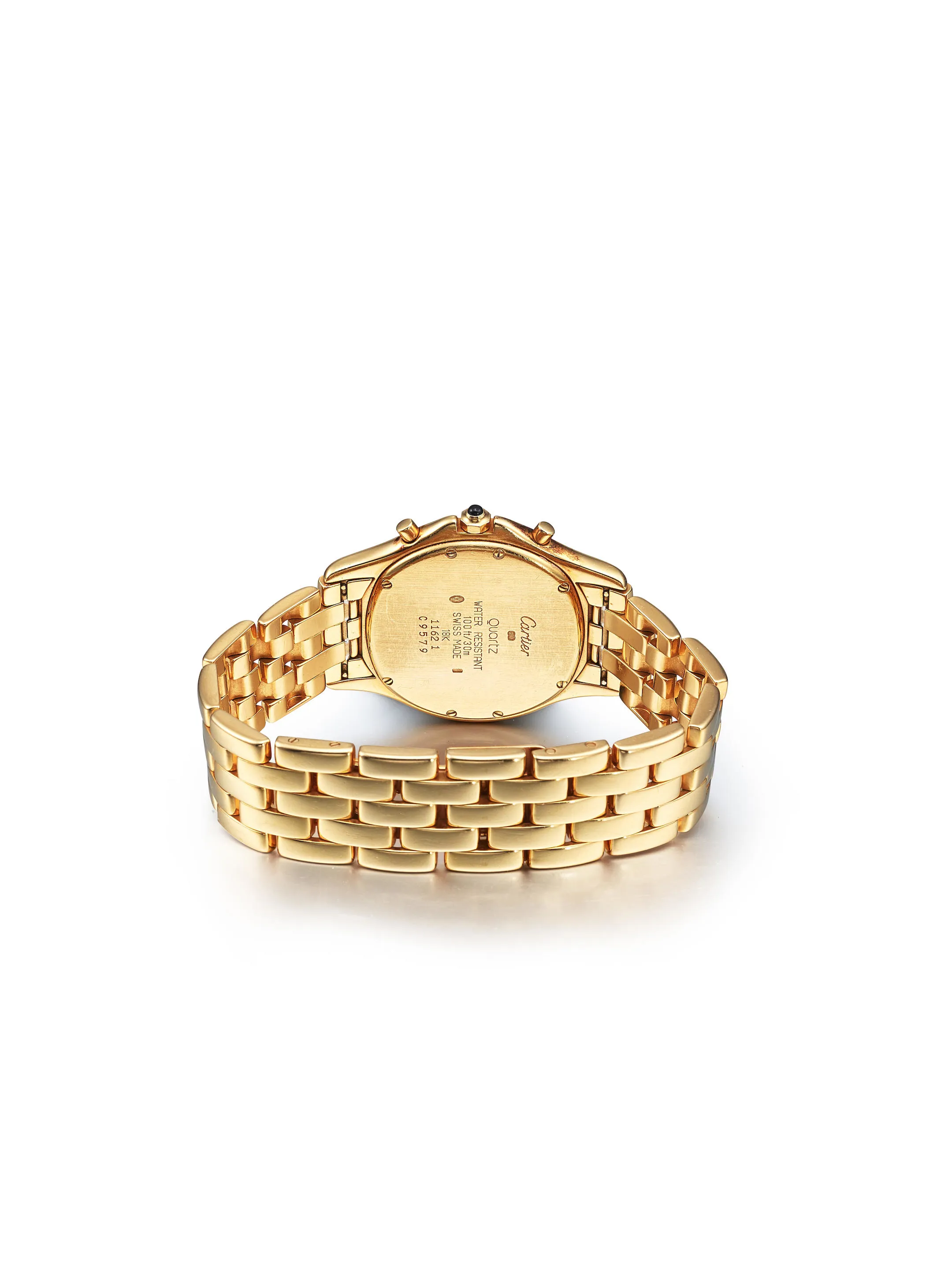 Cartier Cougar Chronoreflex 1162 1 33mm Yellow gold Silver 1