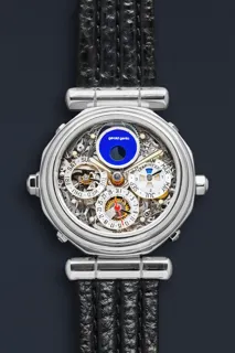 Gérald Genta Minute Repeater Perpetual Calendar Tourbillon G40104 White gold Skeletonized