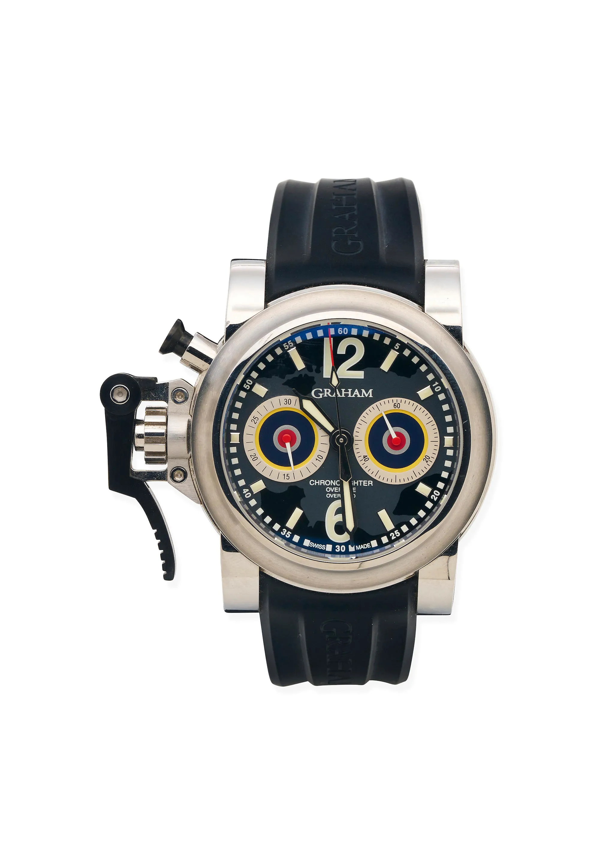 Graham Chronofighter G.1722 46mm Stainless steel Black