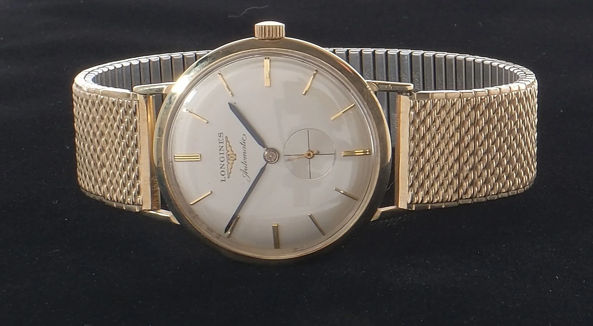 Longines Admiral 33mm Yellow gold Silver 1
