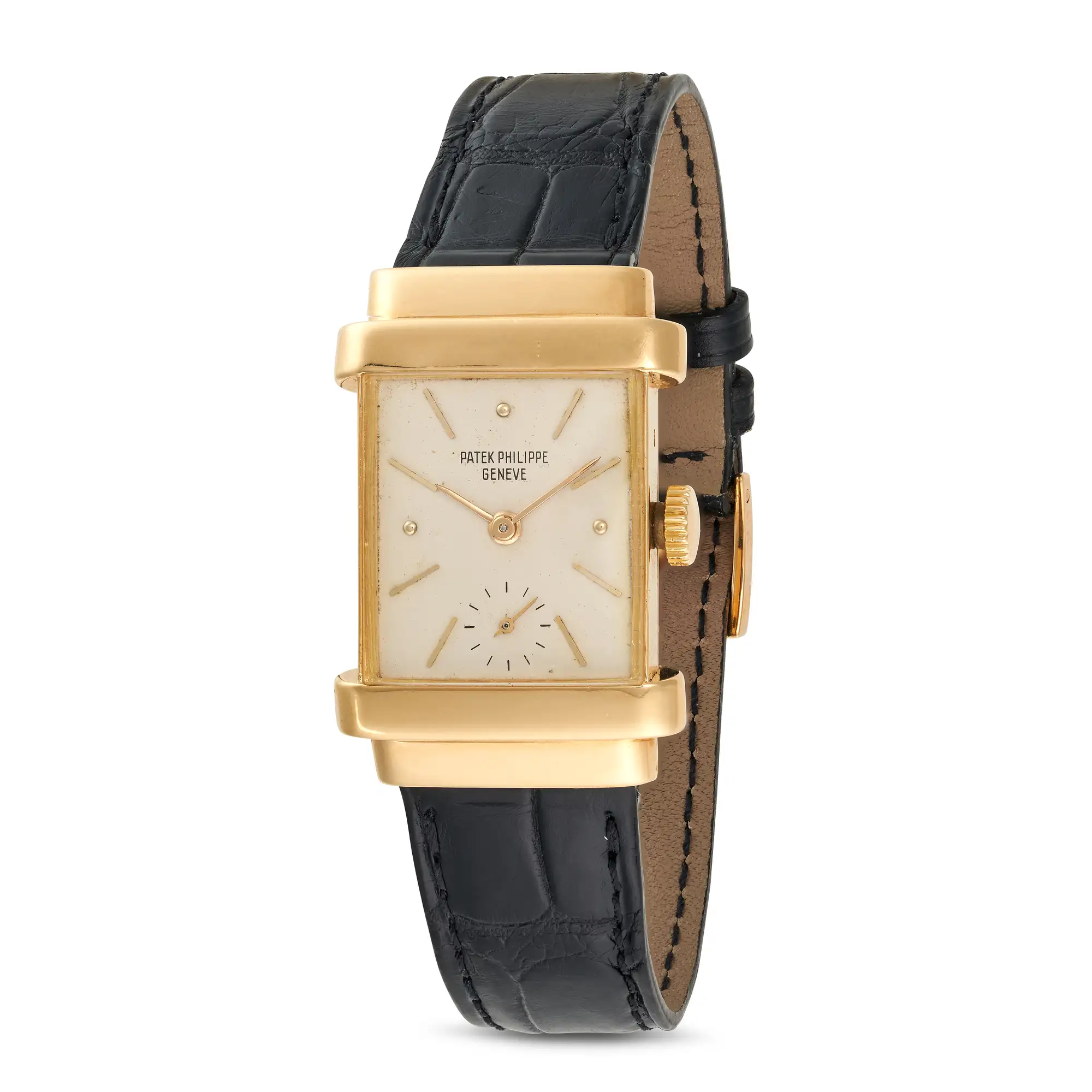 Patek Philippe Top Hat 1450 20mm Yellow gold Silver