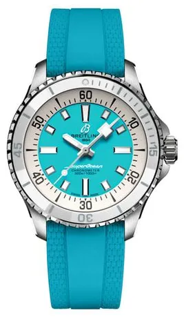 Breitling Superocean A17377211C1S1 36mm Stainless steel Turquoise