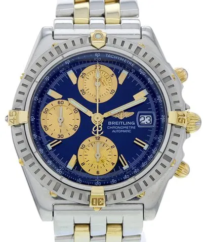 Breitling Chronomat B13352 39mm Yellow gold and Stainless steel Blue