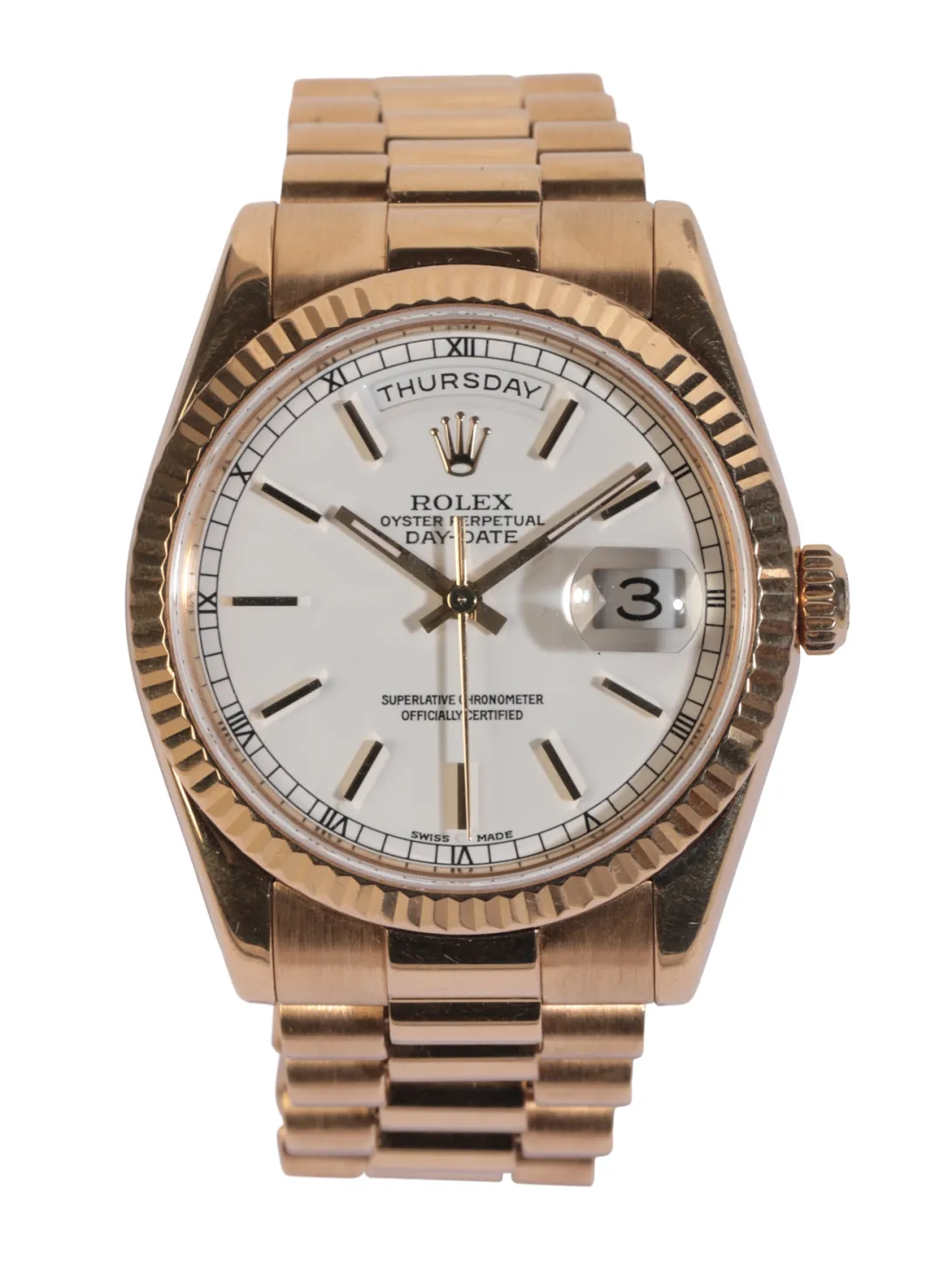 Rolex Day-Date 36 118238 36mm Yellow gold Cream 5