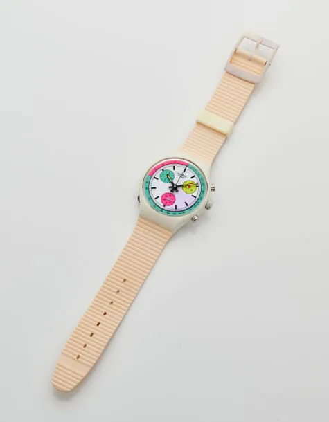 Swatch White Horses 37mm Plastic White 1