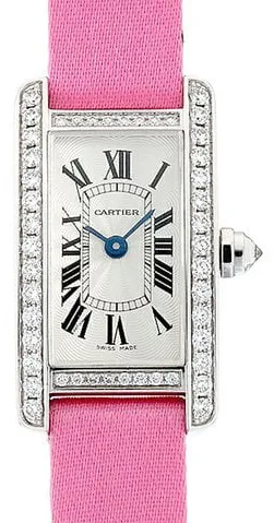 Cartier Tank WB710015 27mm White gold Silver