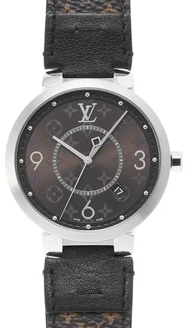 Louis Vuitton QA005Z 39mm Stainless steel Brown