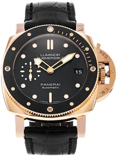 Panerai Submersible PAM 00684 Ceramic and Red gold Black