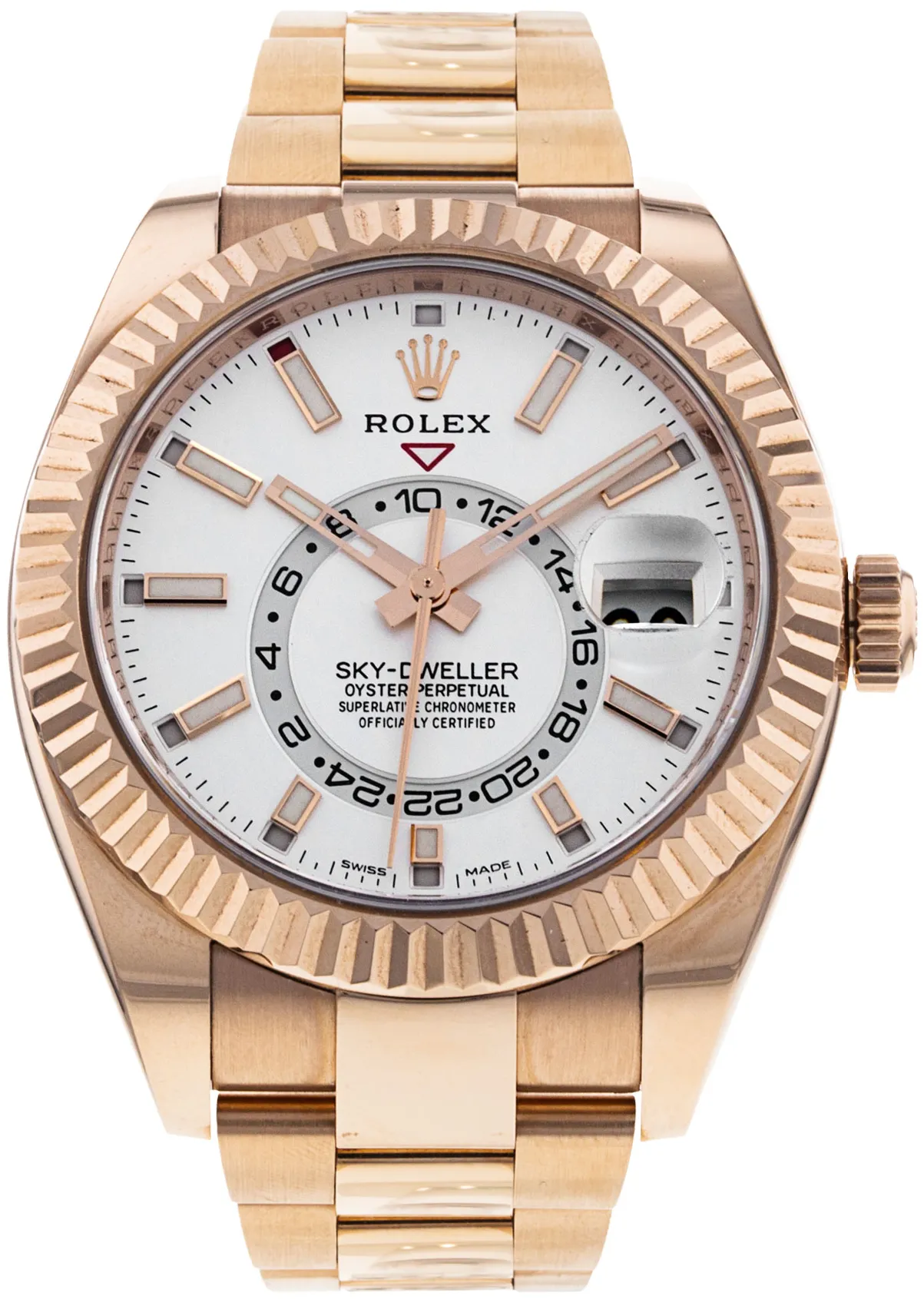 Rolex Sky-Dweller 326935 42mm Rose gold White