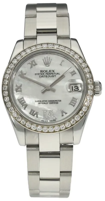 Rolex Datejust 31 178384 31mm White gold and Stainless steel Diamond