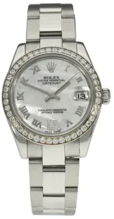 Rolex Datejust 31 178384 White gold and Stainless steel Mother of Pearl White - Diamond